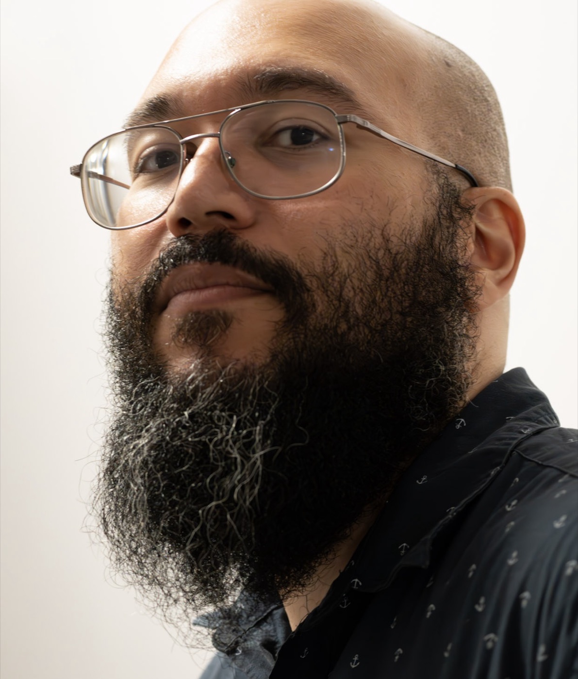 David, our birthday legend — bearded, bespectacled, and unbothered